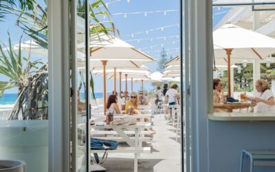 Arrival night at Sandbar: dinner within a two-minute walk