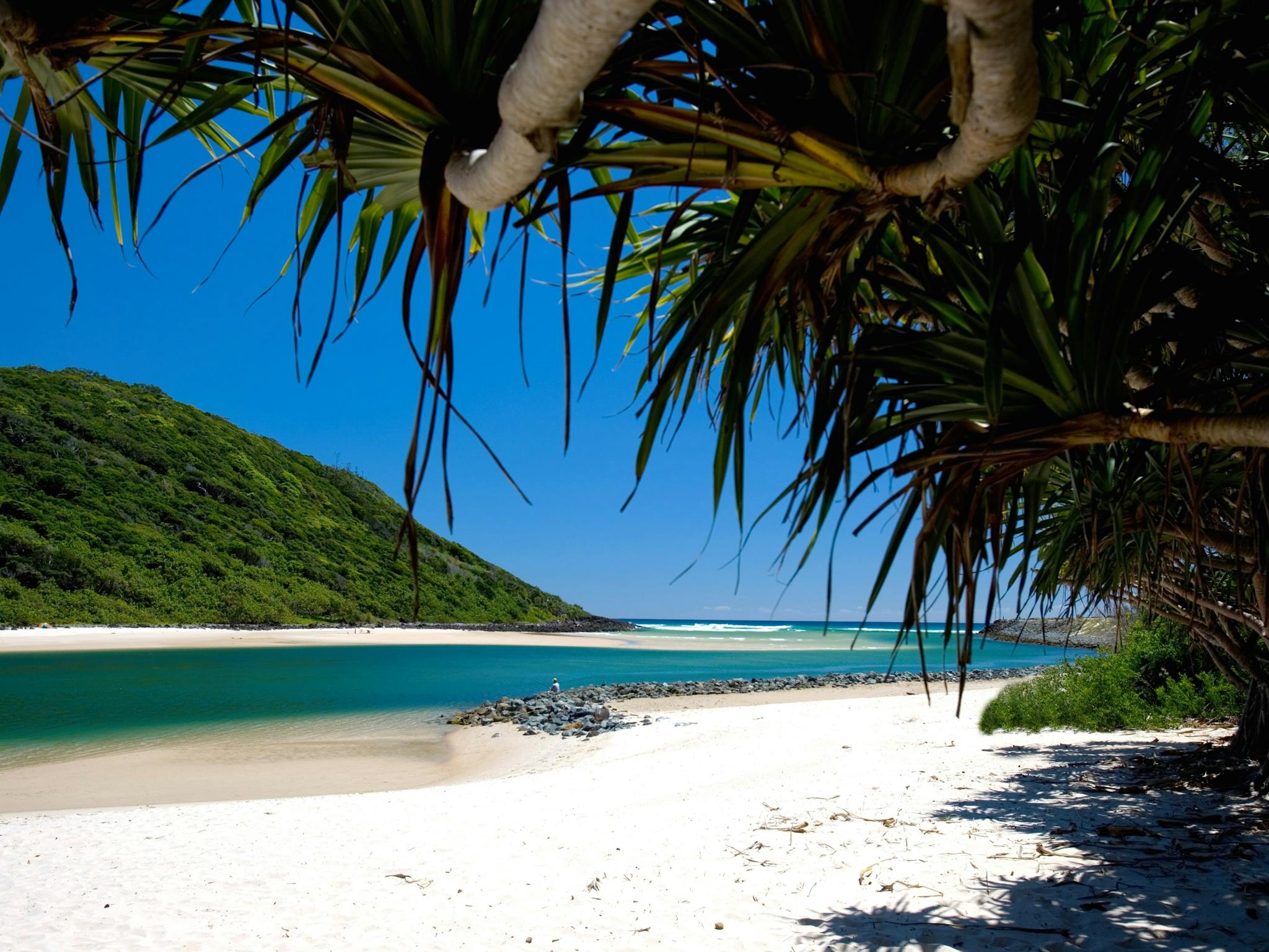 multi-generation-beach-stay-burleigh Calm Tallebudgera Creek near Burleigh suited to a multi-generation family swim
